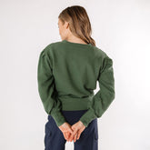 Atlas Ribbed Sweater, Emerald