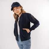 True Blue Bomber Jacket