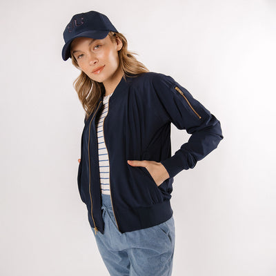 True Blue Bomber Jacket