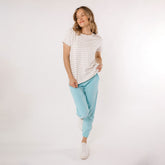 Basic Tee, Grey Venice Stripe