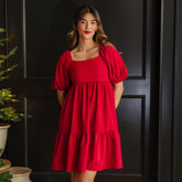 Middleton Dress, Crimson