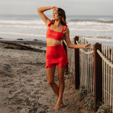 Red Bella Crop Top