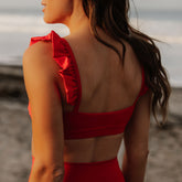 Red Bella Crop Top