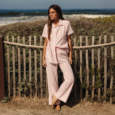 Cabana Shirt, Pink Kiss