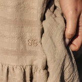 Short Tiered Skirt, Dune