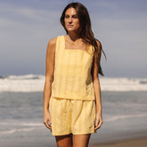 Eyelet Tank, Butter