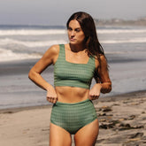 Moss Diamond High-Waisted Bottoms