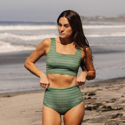 Moss Diamond High-Waisted Bottoms