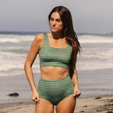 Moss Diamond High-Waisted Bottoms