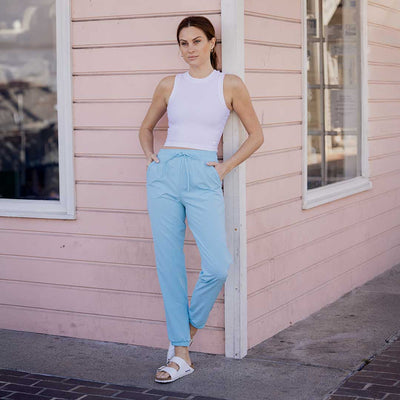 Everywhere Joggers, Aqua Blue