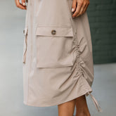 Maxi Cargo Skirt, Cobblestone