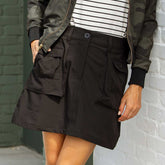 Mini Cargo Skirt, Black