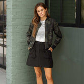 Mini Cargo Skirt, Black