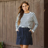 Mini Cargo Skirt, True Blue