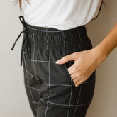 Destination Joggers, Black Windowpane