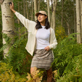 The Away Skirt, Toffee Plaid