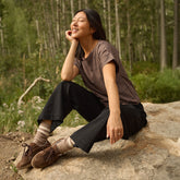 Boss Tee, Brown/Black Windowpane