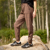 Brown/Black Windowpane Jetsetters