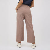 Audrey Wide Leg Pants, Toffee Gingham