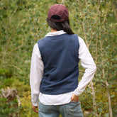 Atlas Ribbed Vest, Navy