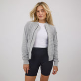 Honeycomb Bomber Jacket