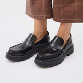 Sorel Revel Ave Loafer, Black/Chalk