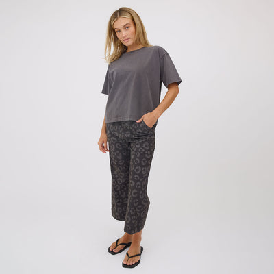 Audrey Wide Leg Pants, Leopard