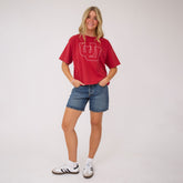 Utah Perfect Oversized Tee, Red - UU