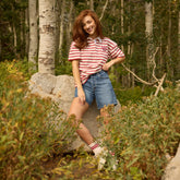 Utah Women's Polo, Red Stripe