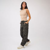 Drawcord Cargo Pants, Camo
