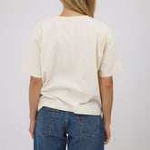 BYU Oversized Tee, Natural - Cougars