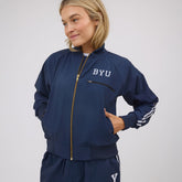 BYU Track Bomber Jacket, Navy