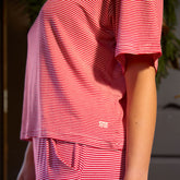 Perfect Oversized Tee, Candy Cane Stripe