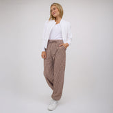 Society Joggers, Toffee Gingham