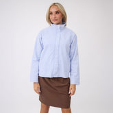 Royal Stripe Collar Zip Up Jacket