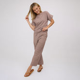 Boss Tee, Toffee Gingham