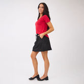 Basic V Neck Tee, Red