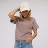 Boss Tee, Toffee Gingham