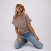 Boss Tee, Toffee Gingham