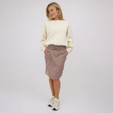 The Away Skirt, Toffee Gingham