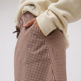The Away Skirt, Toffee Gingham