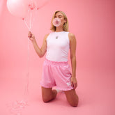Disney Bow Lake Shorts, Pink Gingham