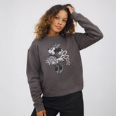 Disney Minnie Boo Crew Sweatshirt, Charcoal