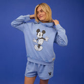Disney Mickey Boyfriend Hoodie, Sky Blue
