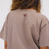Disney Mickey Plaid Oversized Tee, Brown