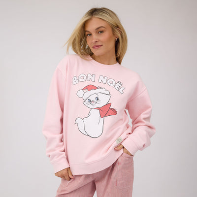 Disney The Aristocats Holiday Crew Sweatshirt, Pink
