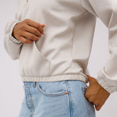 BYU Cinched 1/4 Zip, Tan