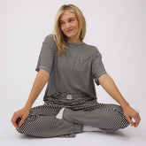 Perfect Oversized Tee, Black Stripe