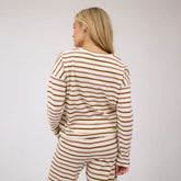 Striped Basic Long Sleeve, Mauve