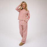 Jab Trouser, Red and Cream Stripe